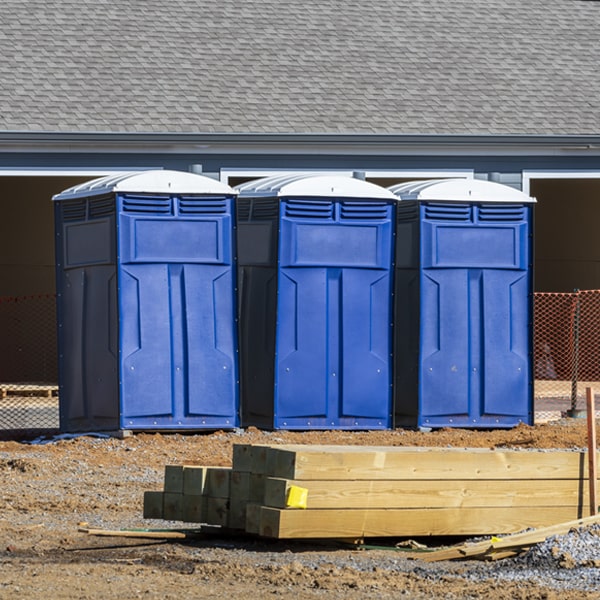 what is the expected delivery and pickup timeframe for the portable toilets in North Canaan Connecticut